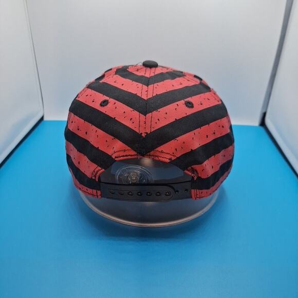 California Republic Cali Logo Hat Snap Back Embroidered Black Red Cotton - Picture 4 of 7